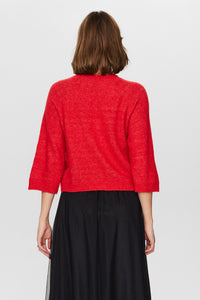 Nümph Nuriette selma pullover High Risk Red