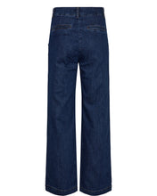 Load image into Gallery viewer, Nümph Nuamber pants dark blue denim with buttons LONG