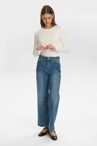 Nümph Nuparis jeans cropped light denim blue