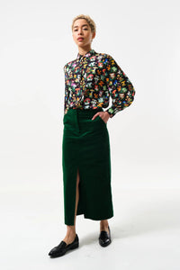 Louche Balthazar skirt green