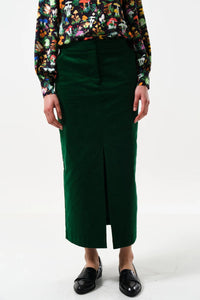 Louche Balthazar skirt green