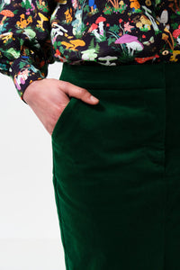 Louche Balthazar skirt green