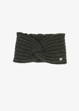 Load image into Gallery viewer, EmmaMalena Stickat Head band Mossgrön/Navy/Beige - kunigunda.se