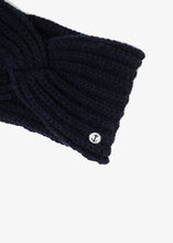 Load image into Gallery viewer, EmmaMalena Stickat Head band Mossgrön/Navy/Beige - kunigunda.se